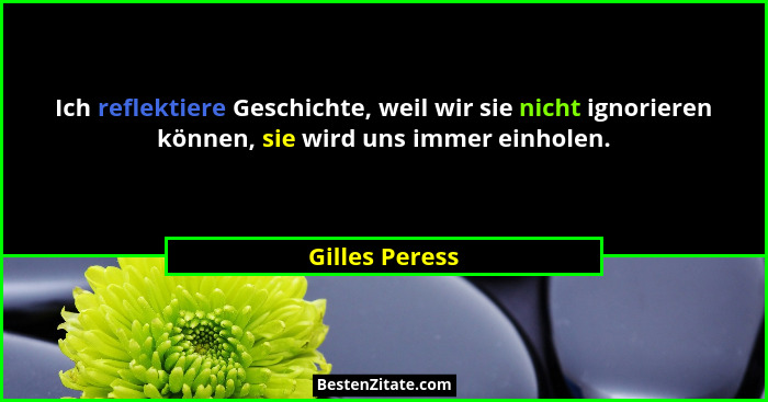 Ich reflektiere Geschichte, weil wir sie nicht ignorieren können, sie wird uns immer einholen.... - Gilles Peress
