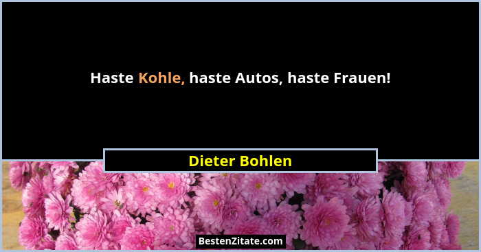 Haste Kohle, haste Autos, haste Frauen!... - Dieter Bohlen
