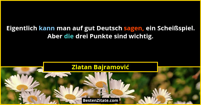 Eigentlich kann man auf gut Deutsch sagen, ein Scheißspiel. Aber die drei Punkte sind wichtig.... - Zlatan Bajramović