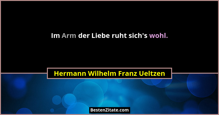 Im Arm der Liebe ruht sich's wohl.... - Hermann Wilhelm Franz Ueltzen