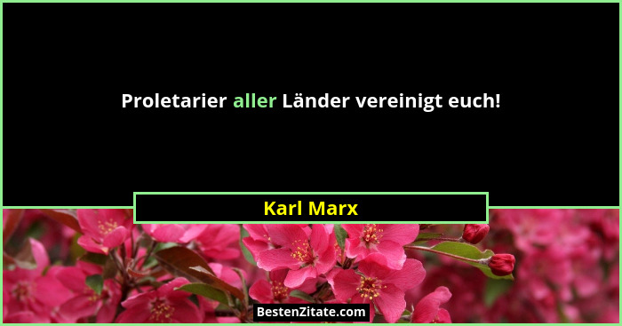 Proletarier aller Länder vereinigt euch!... - Karl Marx