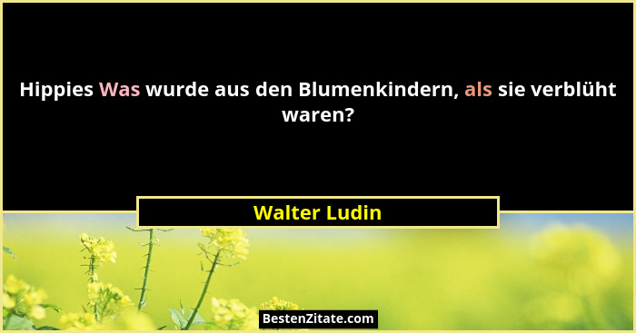 Hippies Was wurde aus den Blumenkindern, als sie verblüht waren?... - Walter Ludin