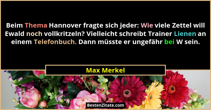 Beim Thema Hannover fragte sich jeder: Wie viele Zettel will Ewald noch vollkritzeln? Vielleicht schreibt Trainer Lienen an einem Telefon... - Max Merkel