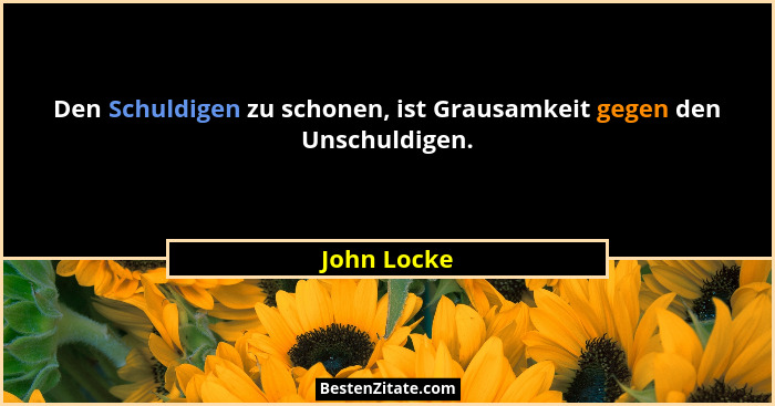 Den Schuldigen zu schonen, ist Grausamkeit gegen den Unschuldigen.... - John Locke