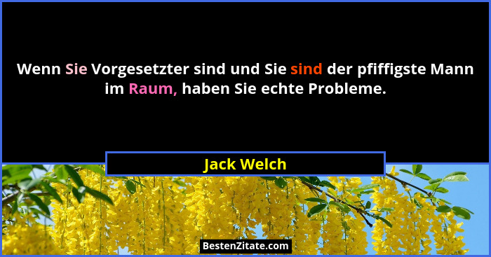 Wenn Sie Vorgesetzter sind und Sie sind der pfiffigste Mann im Raum, haben Sie echte Probleme.... - Jack Welch