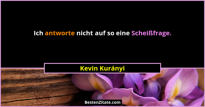 Ich antworte nicht auf so eine Scheißfrage.... - Kevin Kurányi