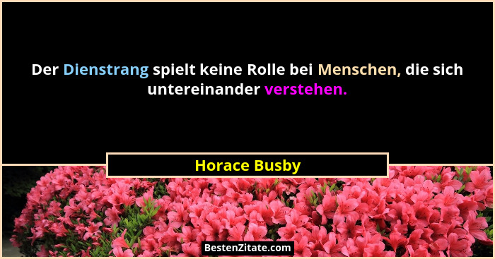 Der Dienstrang spielt keine Rolle bei Menschen, die sich untereinander verstehen.... - Horace Busby