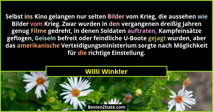 Selbst ins Kino gelangen nur selten Bilder vom Krieg, die aussehen wie Bilder vom Krieg. Zwar wurden in den vergangenen dreißig Jahren... - Willi Winkler